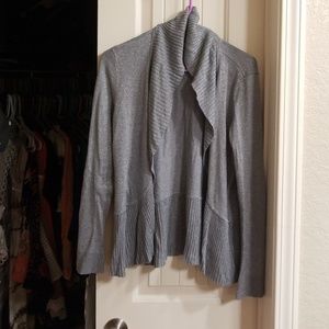 WHBM shimmery shawl style sweater